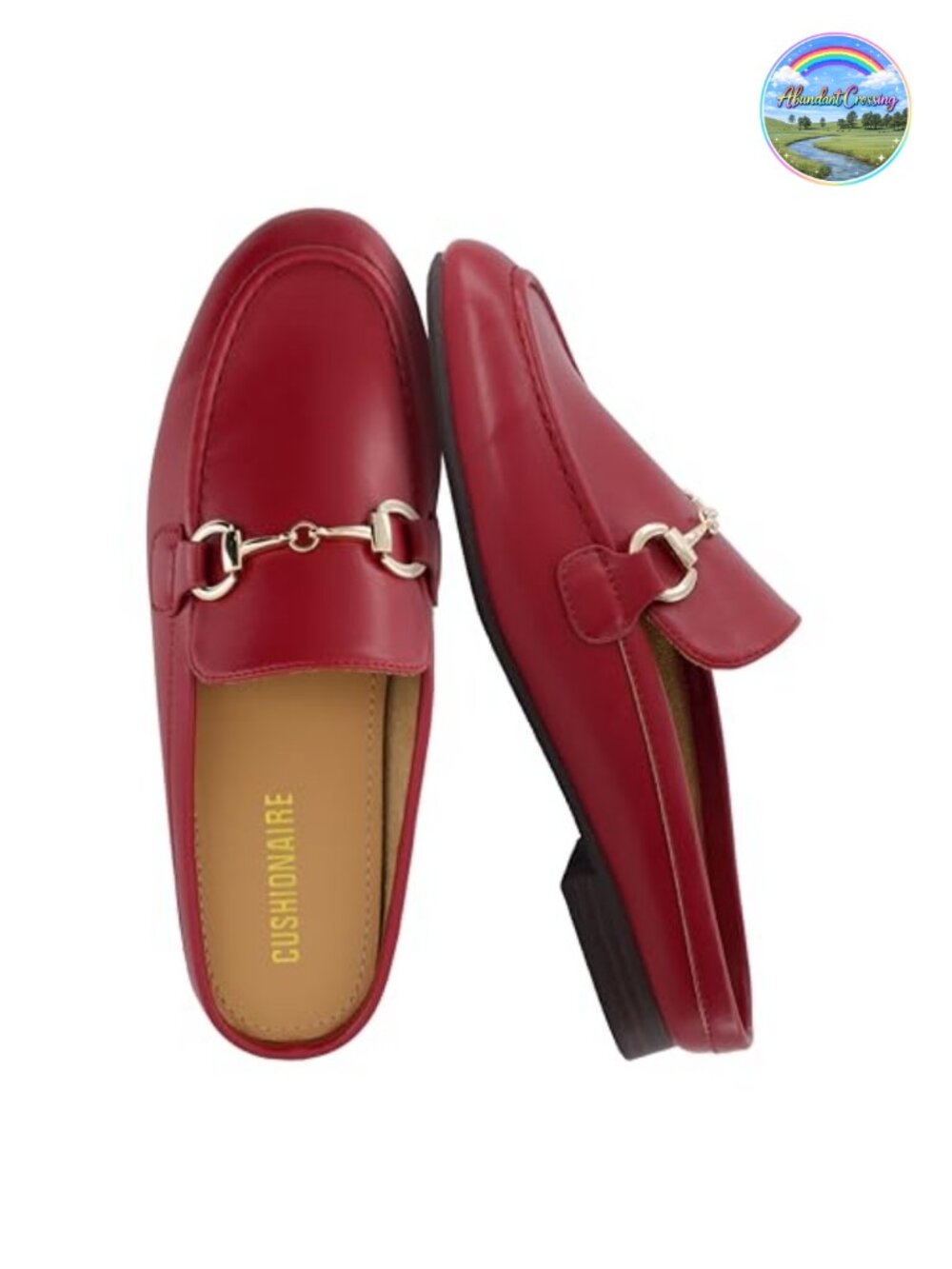 Slip On Mules Business Casual Loafers Low Heel Metal Chain
